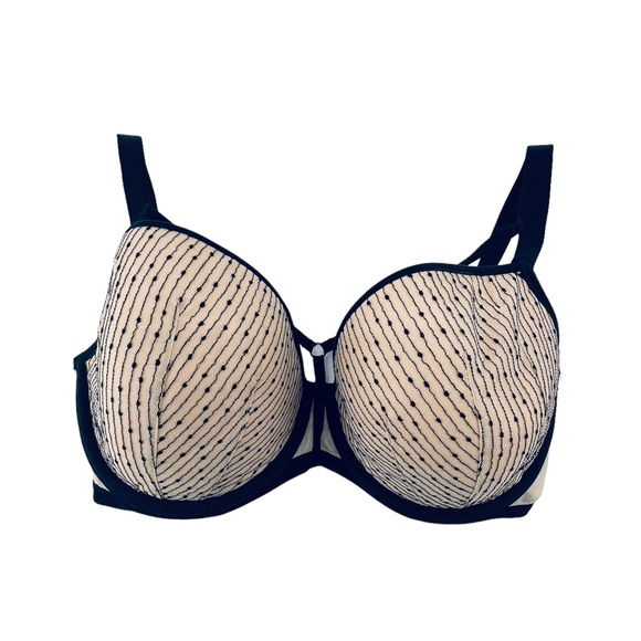 Freya Other - Freya Bra Size 30J Strappy Cream Black Underwire Adjustable